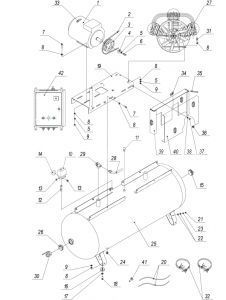 R 3129.00.00.200 Воздухопровод 100LB75, 270LB75, 270LB75B,500LB75,500LB75T (аналог 3129.00.00.300) для 500lb75Т фото