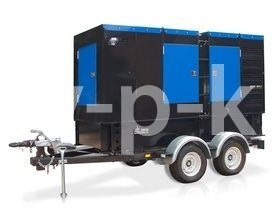 Дизельный генератор ТСС АД-16С-Т400-1РКМ11 в шумозащитном кожухе на прицепе с АВР