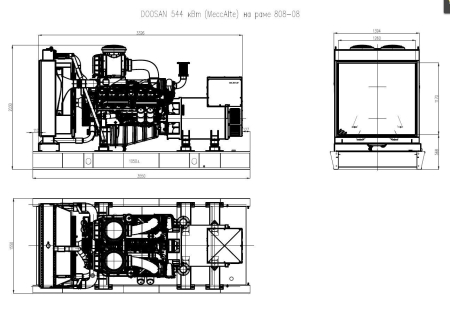 Дизельный генератор  АД-544С-Т400-1РМ17 (Mecc Alte) Дизельный генератор  АД-544С-Т400-1РМ17 (Mecc Alte)