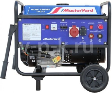 Бензиновый генератор MasterYard MGW 4500RE-190/3