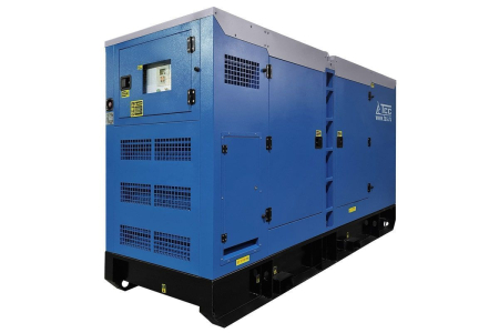 Дизельный генератор  ЭД-200-Т400 с АВР в шумозащитном кожухе на прицепе