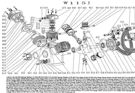 R 105W115II (076,077,078,079,080W115II) Плита клапанная в сборе ВД W115II для w115-10 (10 бар)
