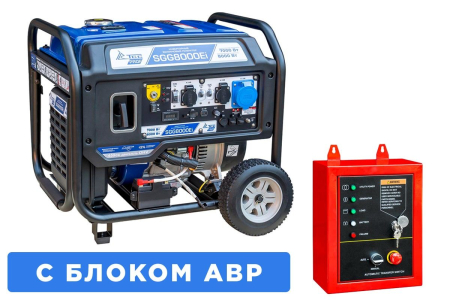 Бензиновый генератор  SGG 8000Ei с блоком АВР Бензиновый генератор  SGG 8000Ei с блоком АВР
