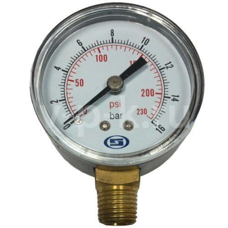 R 4141402500 Манометр D.63 мм, 1/4", 25 Bar для 500w95-16